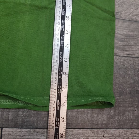 Urban Outfitters Mens  Peace Tee T Shirt Small Green Back Print Heavy Heart BNWT - Picture 6 of 11